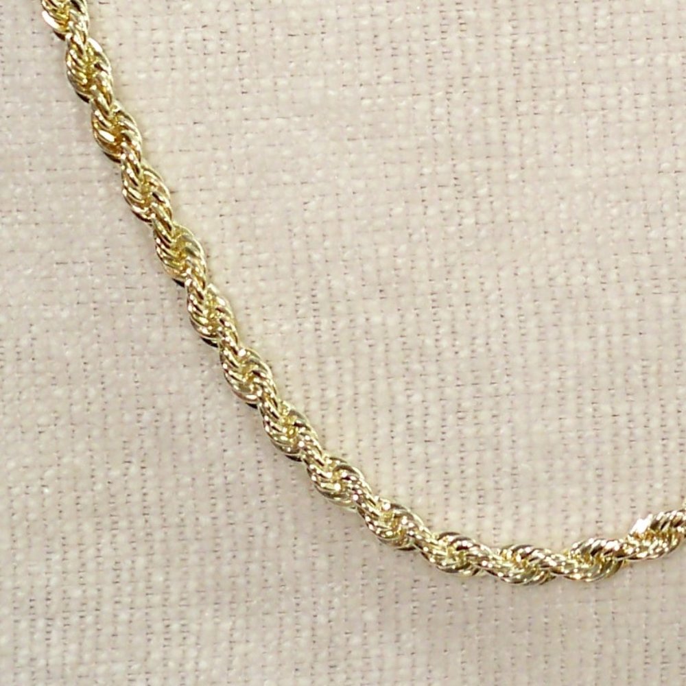 NEW Rope Chain GS Silver Necklace